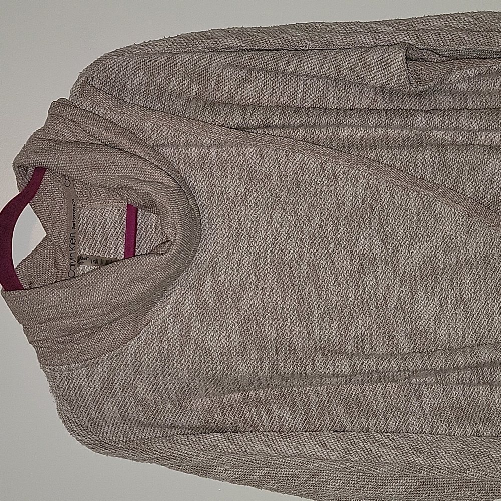 Calvin Klein Performance Pink Cowlneck Sweater Xl EUC